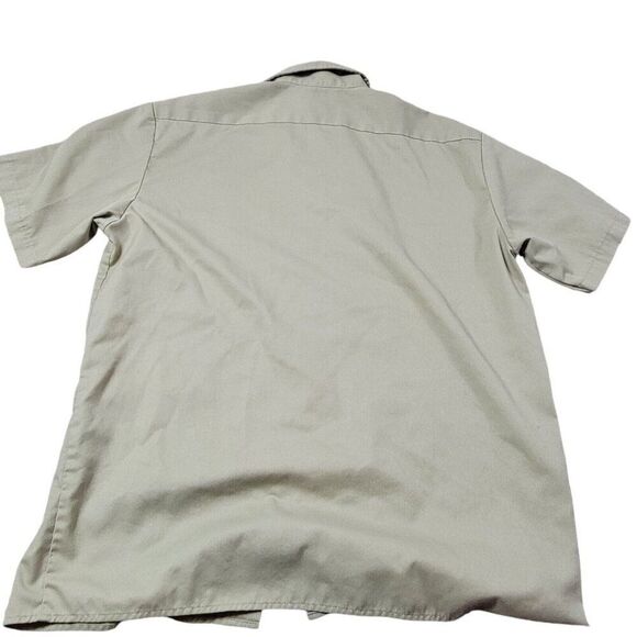 Dickies Shirt Mens XL Tan Short Sleeve Button Up Workwear - Picture 6 of 7